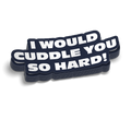 Cuddle - Hard Hat Decal