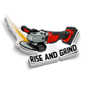 Rise and Grind - Hard Hat Decal