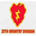 U.S. Army Decal - 3.75" x 4" - 25th Infantry Div