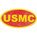 U.S. Marines Decal - 2.25" x 4.25" - USMC Glitter