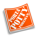 Porta Potty Foreman  -  Hard Hat Decal