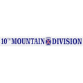 U.S. Army Decal - 16" - "10th Mountain Div." Strip