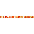 U.S. Marines Decal - 20" - USMC Retired - Strip