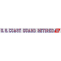 U.S. Coast Guard Decal- 20" - "USCG Retired" Strip