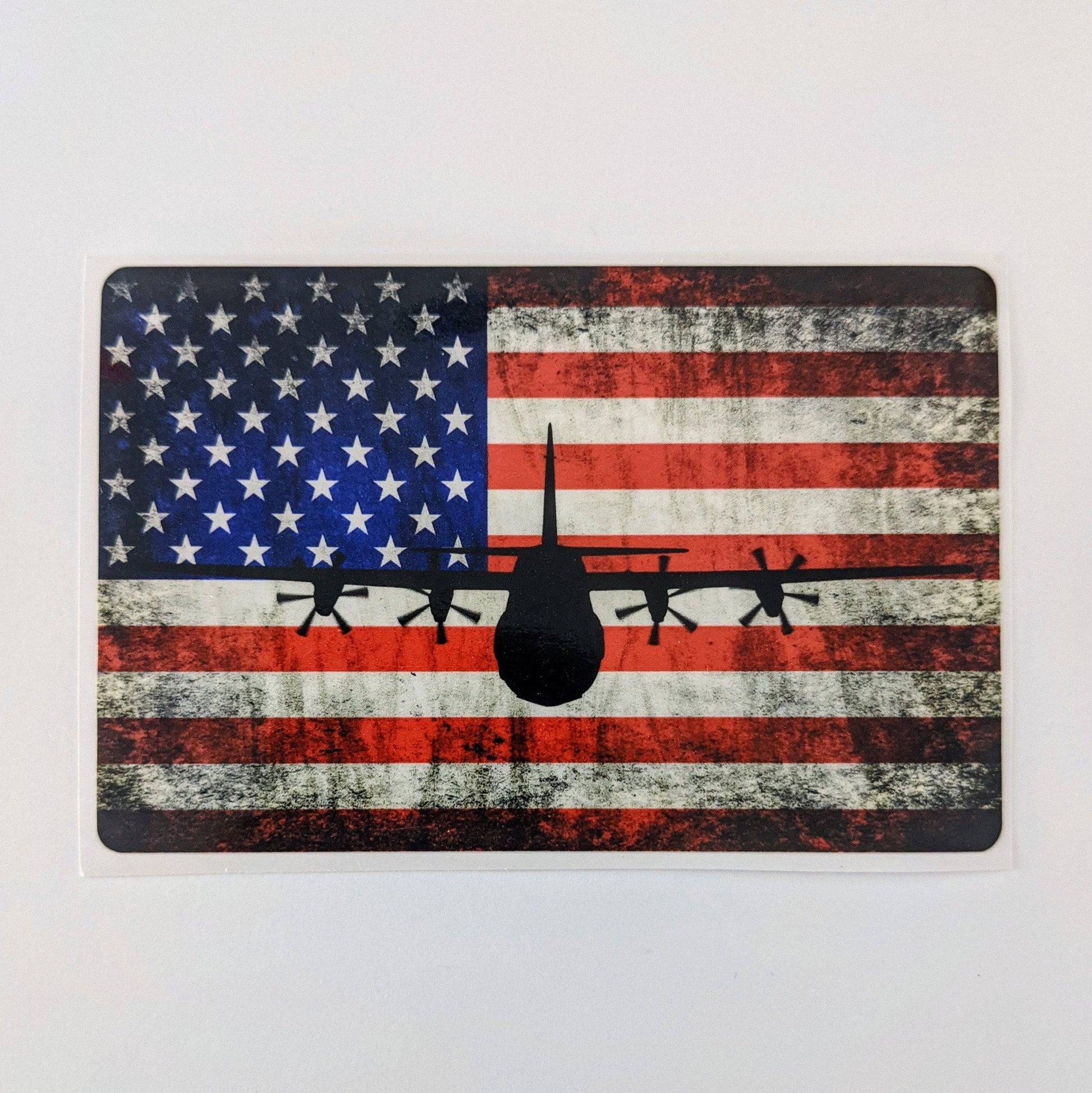 C-130J Super Hercules - American Flag Decal