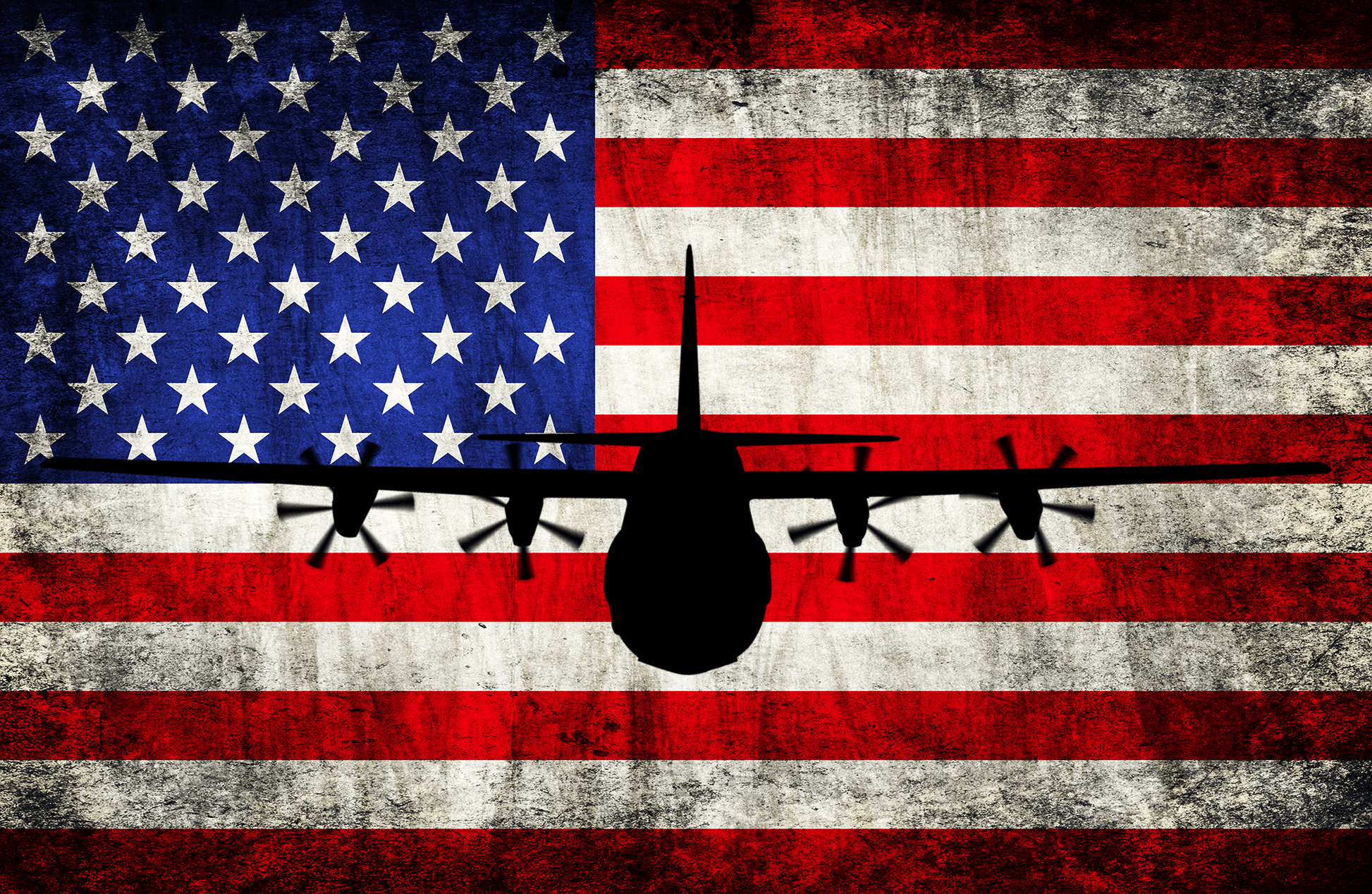 C-130J Super Hercules - American Flag Decal