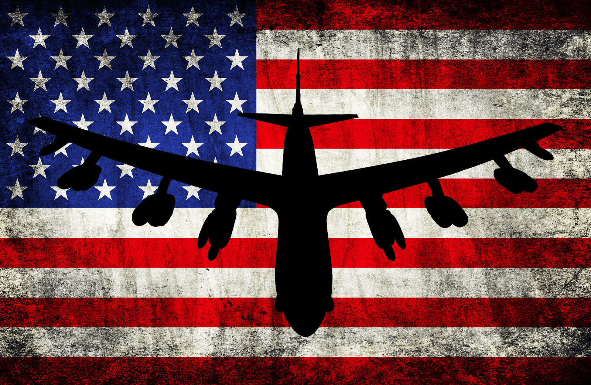 B-52 Stratofortress - American Flag Decal
