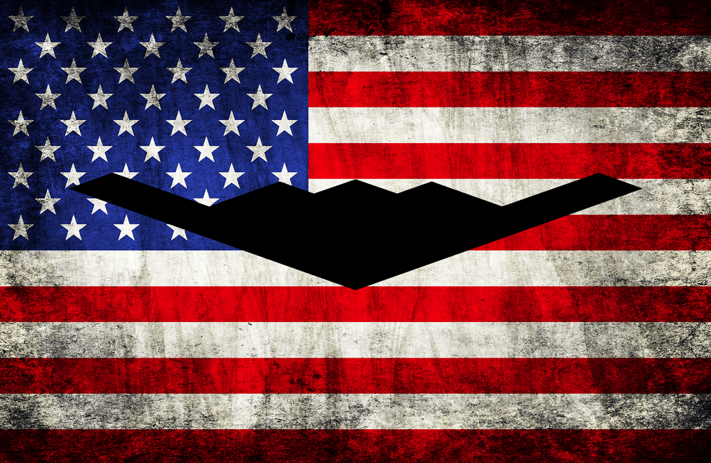 B-2 Spirit - American Flag Decal