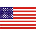 U.S.A. Flag - 2.25" x 4" - Vinyl Sticker - Flag