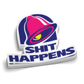 Shit Happens -  Hard Hat Decal