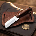 Rosewood D2 Steel Tanto Bull Cutter with Classic Wood Grip