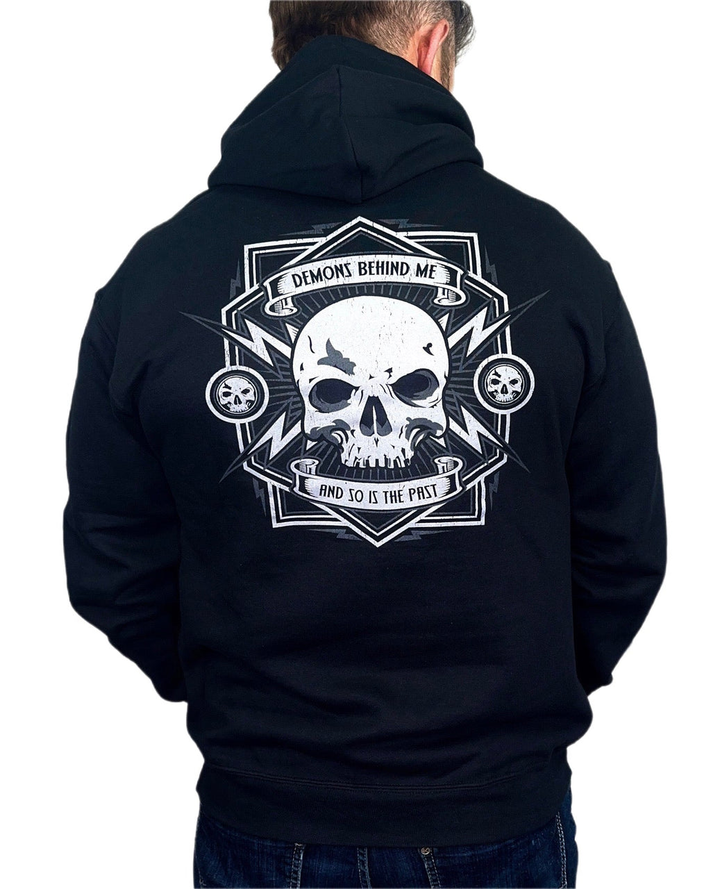 Closeout -Electric Head Unisex Black Hoodie