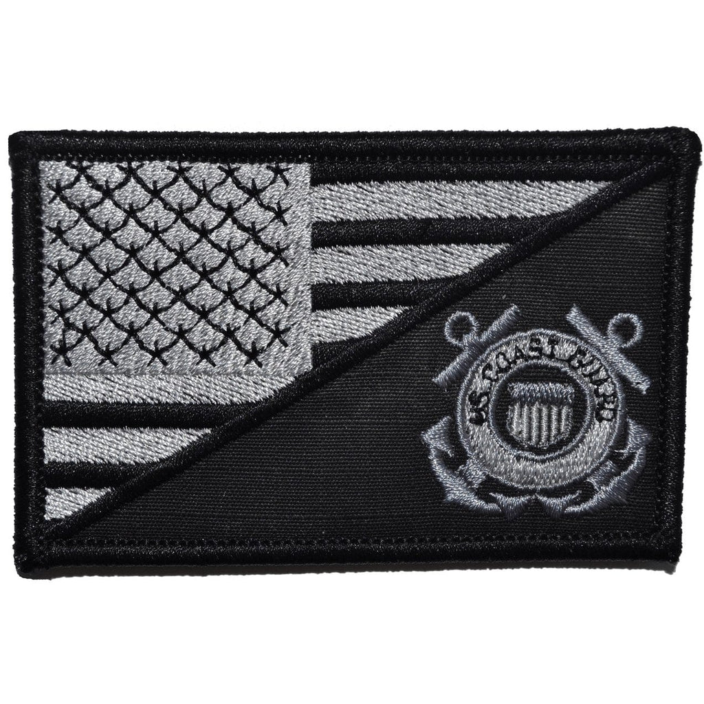 Coast Guard USA Flag - 2.25x3.5 Patch