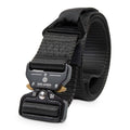 2ND AMEN 1.5" Tactical EDC Belt with Nylon Webbing. Quick Release Technology and Durable V-ring, Black.