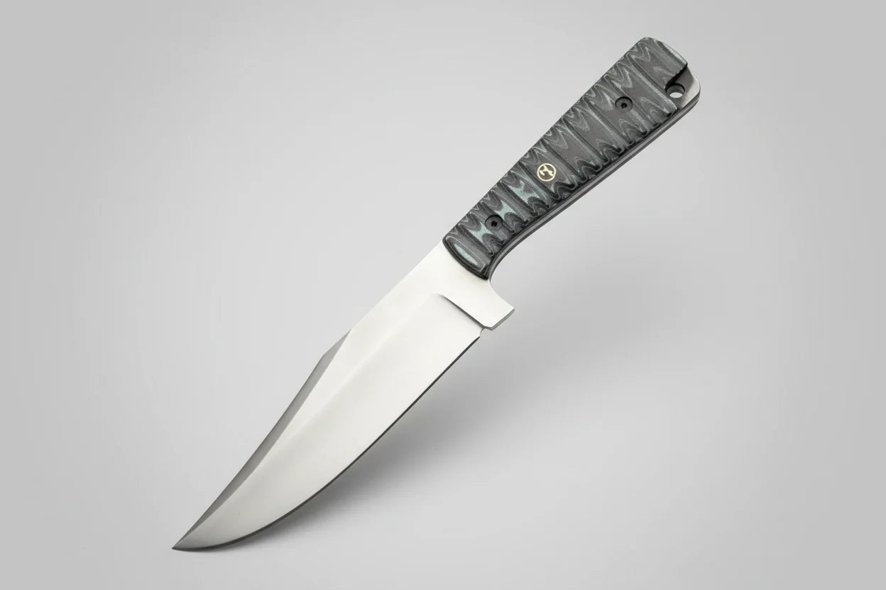 D2 Steel Clip Point Bowie Knife with G10 Grip