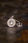 30-06 Bullet Head Stud Earrings Sterling Silver Backs and Posts