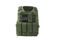 Airsoft Tactical Plate Carrier Vest with Free US Flag Patch, Mil Spec 1000D Nylon PALS Molle Modular w/ 4 Mag Pouches, Side Pouch, Chest Mag Pouch