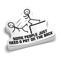 Pat On The Back -  Hard Hat Decal