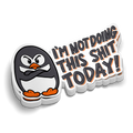 Not Today - Hard Hat Decal