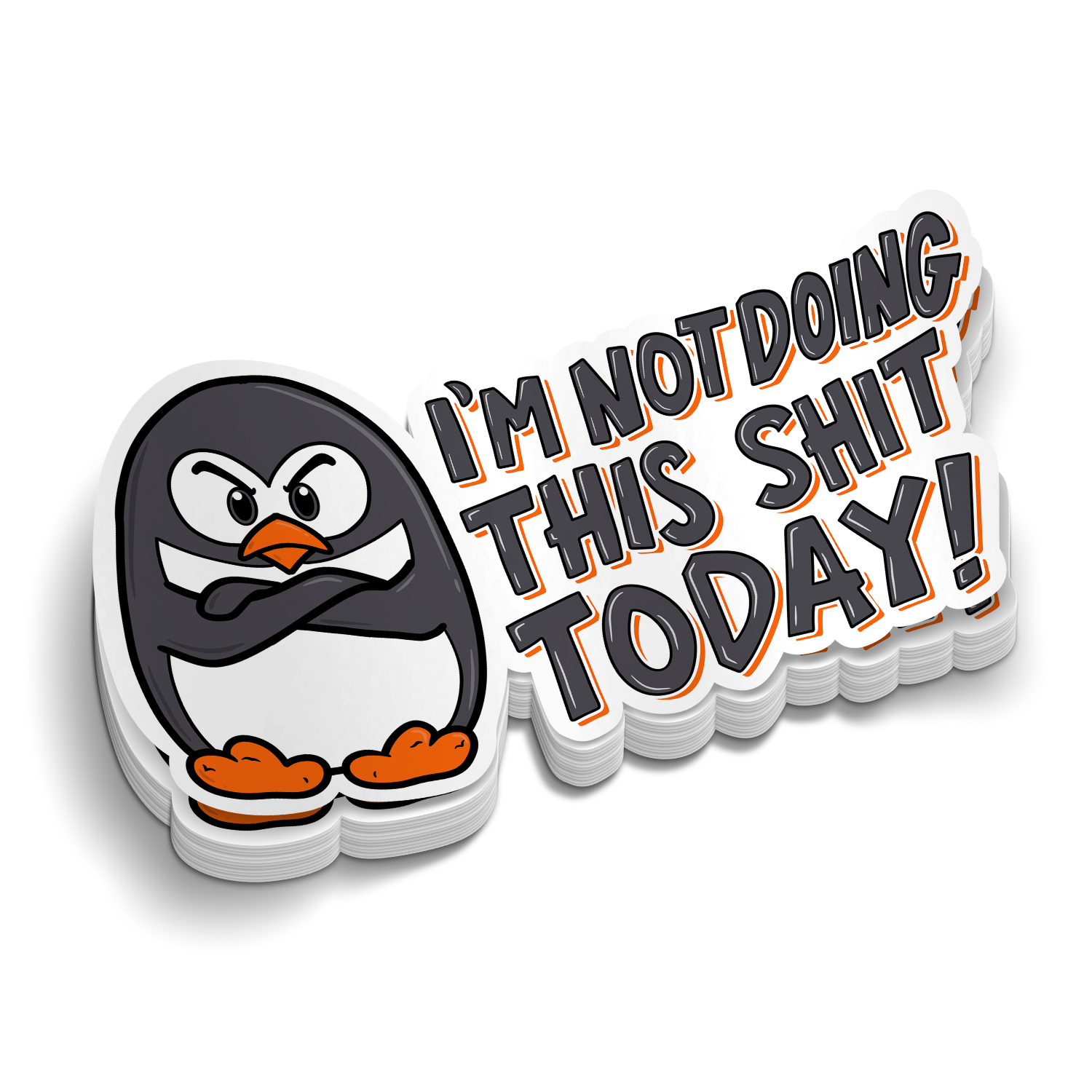 Not Today - Hard Hat Decal