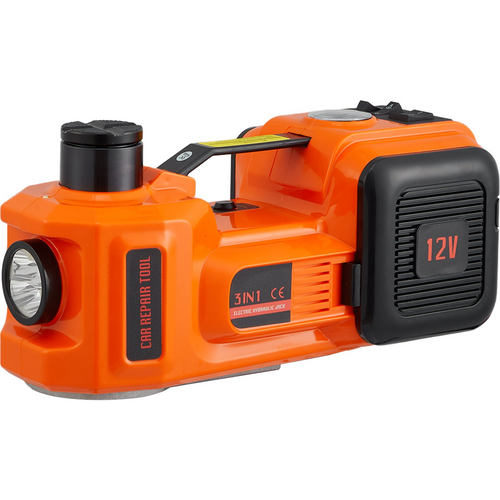 12 in 1 Electric 5 Ton Hydraulic Car Jack and Air Pump with Electric Impact Wrench
