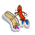 Hot Dog - Hard Hat Decal