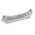 Allegedly - Hard Hat Decal