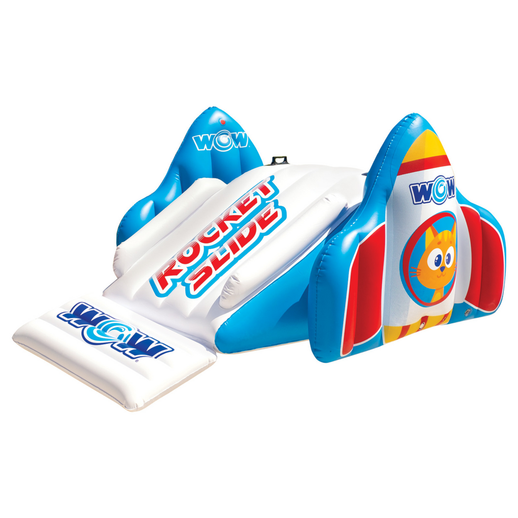 WOW Watersports Rocket Pool Slide with Built-In Sprinklers