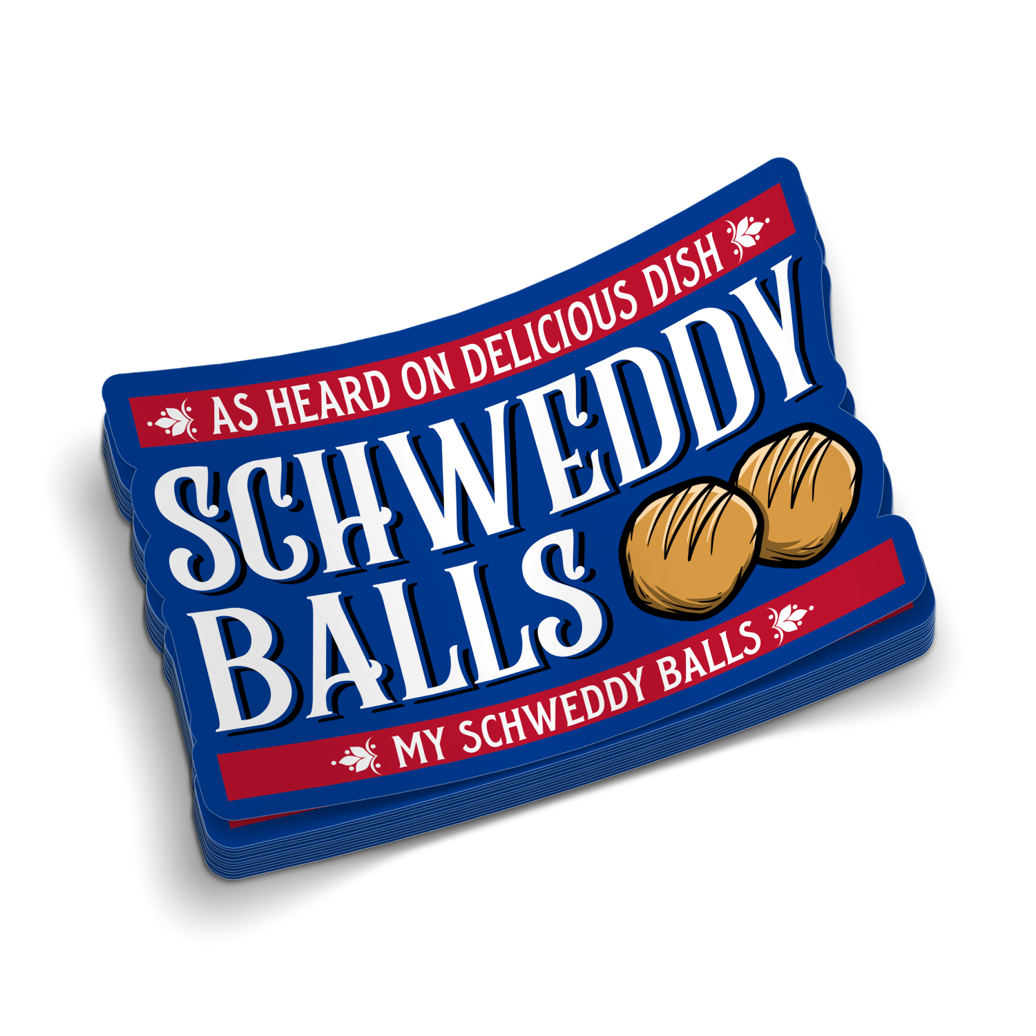 Schweddy Balls -  Hard Hat Decal