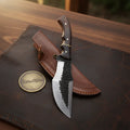 Rosewood Bushcraft Carbon Steel Tracker Knife for Outdoor Survival