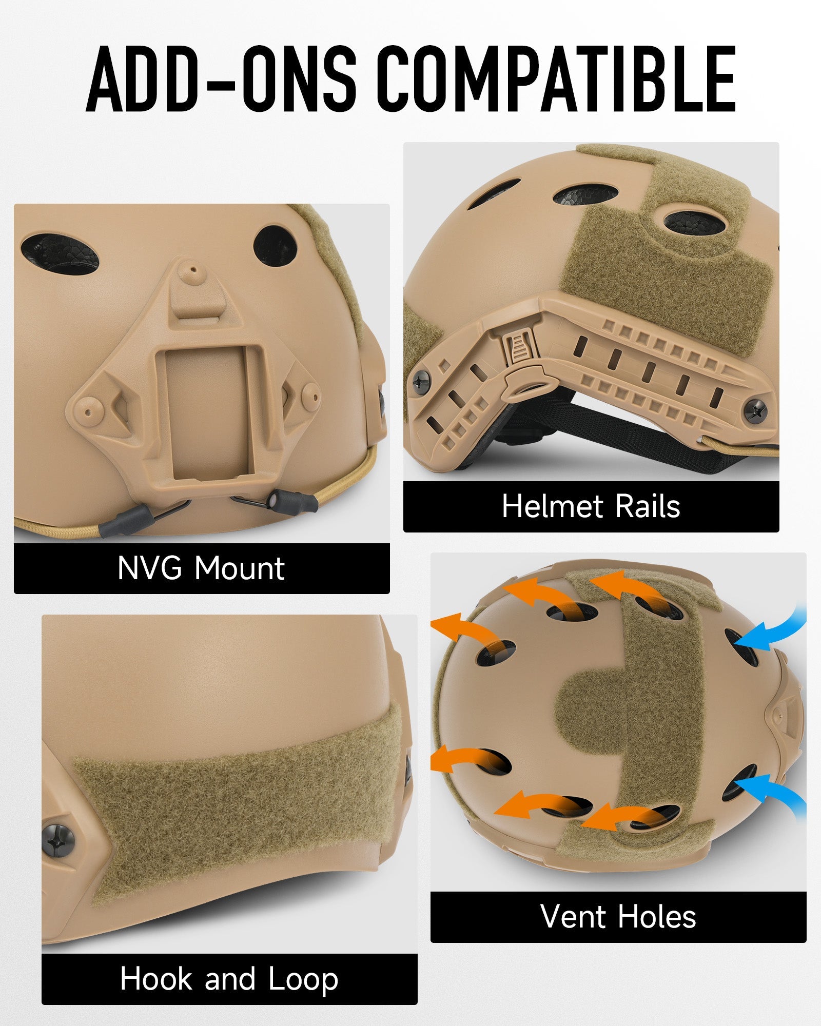 BJ Type Tactical Helmet and Goggles for Outdoor Sports Hunting Shooting