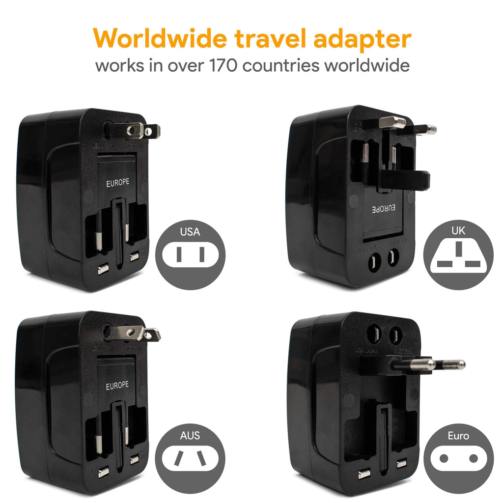 Surge Protected Travel Power Adapter