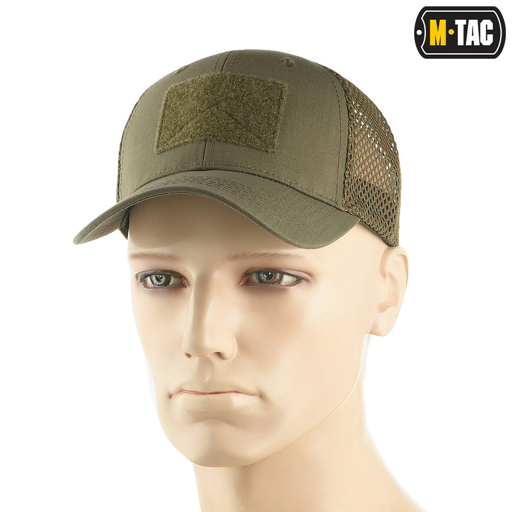 M‑Tac Baseball Cap Mesh Flex Ripstop with Loop Panel