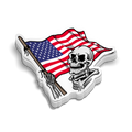 American Skeleton - Hard Hat Decal