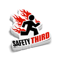 Safety 3rd - Hard Hat Decal