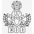 U.S. Army Decal - 3.75" x 3.25"  EOD Spec Insignia