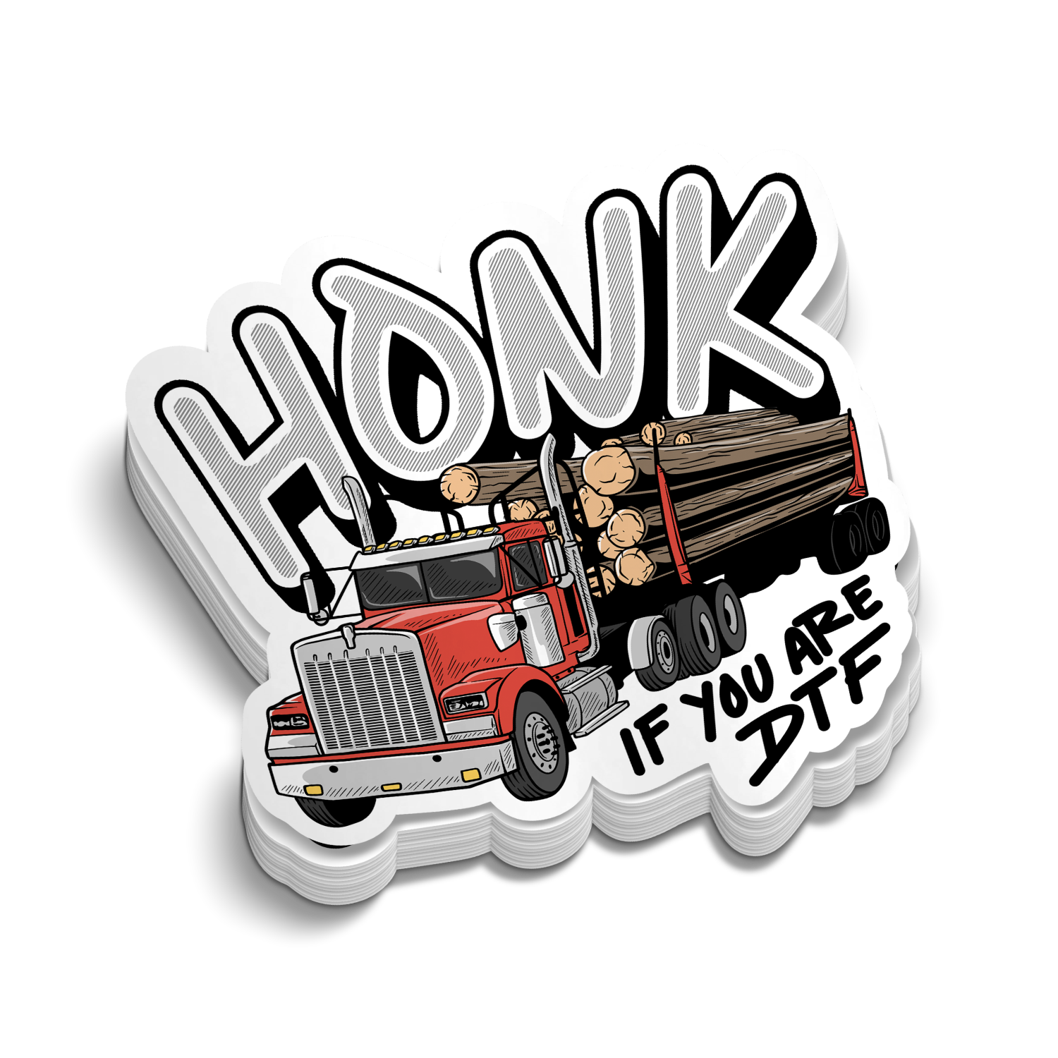 Honk DTF - Hard Hat Decal