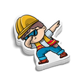 Construction DAB - Hard Hat Decal