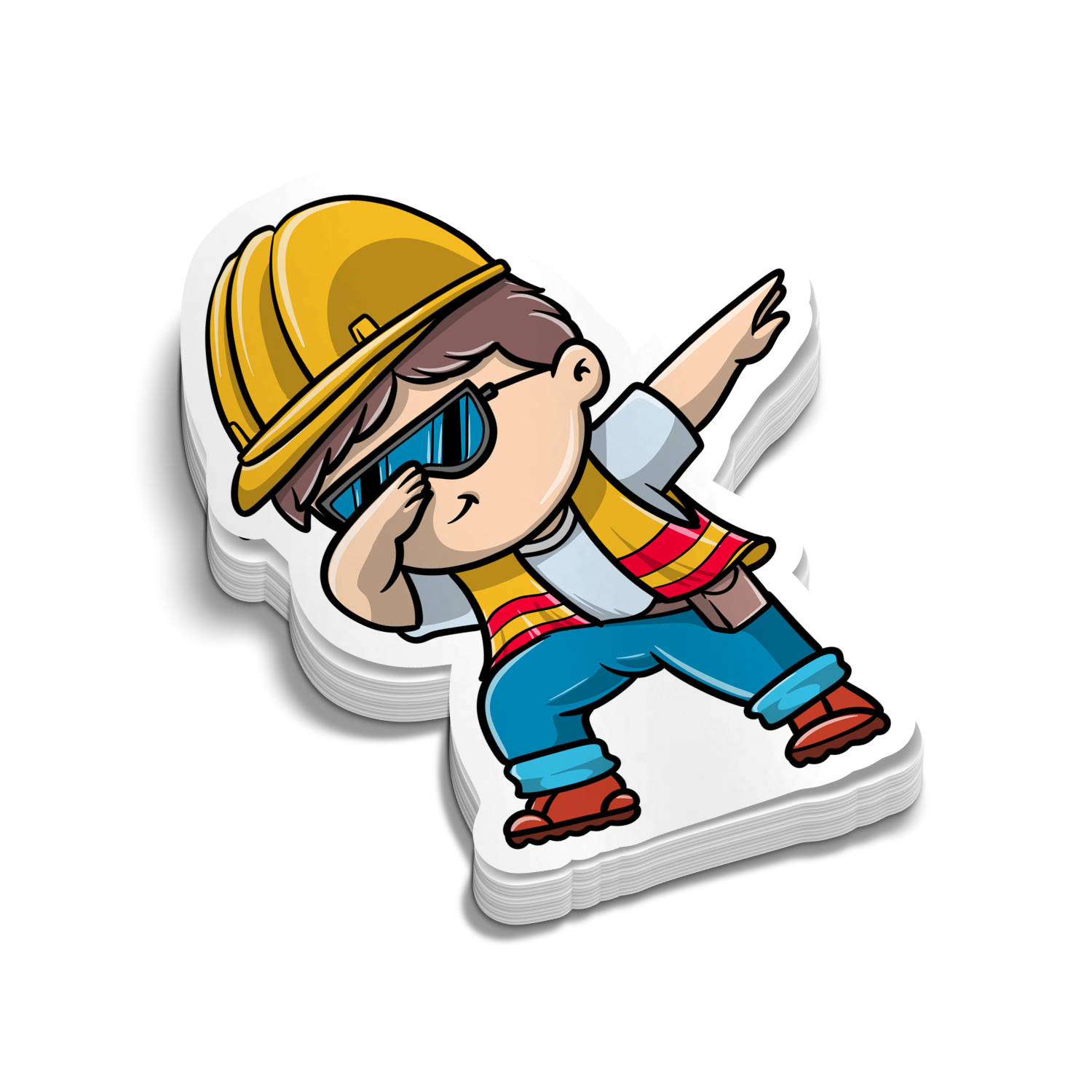 Construction DAB - Hard Hat Decal