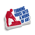 Noise Into Art - Hard Hat Decal