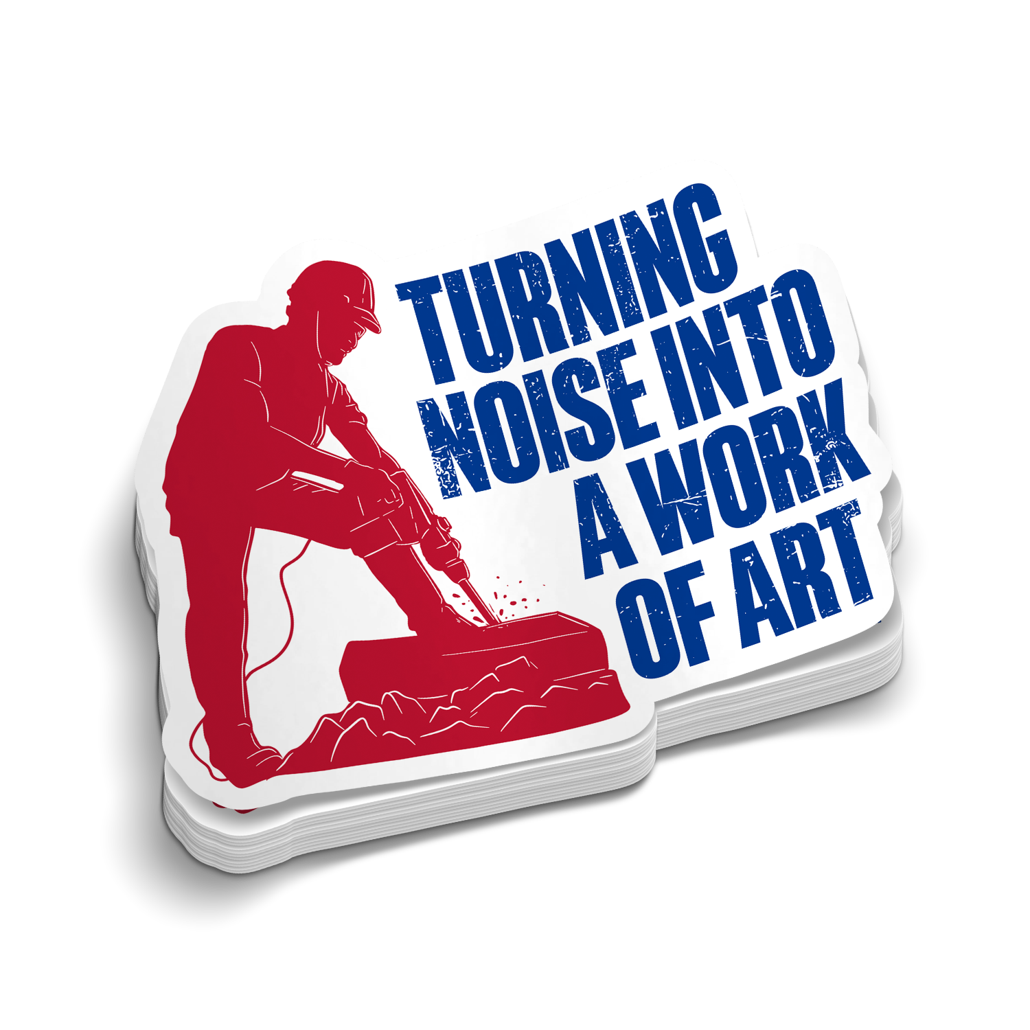 Noise Into Art - Hard Hat Decal