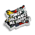 Power Tools Happy - Hard Hat Decal