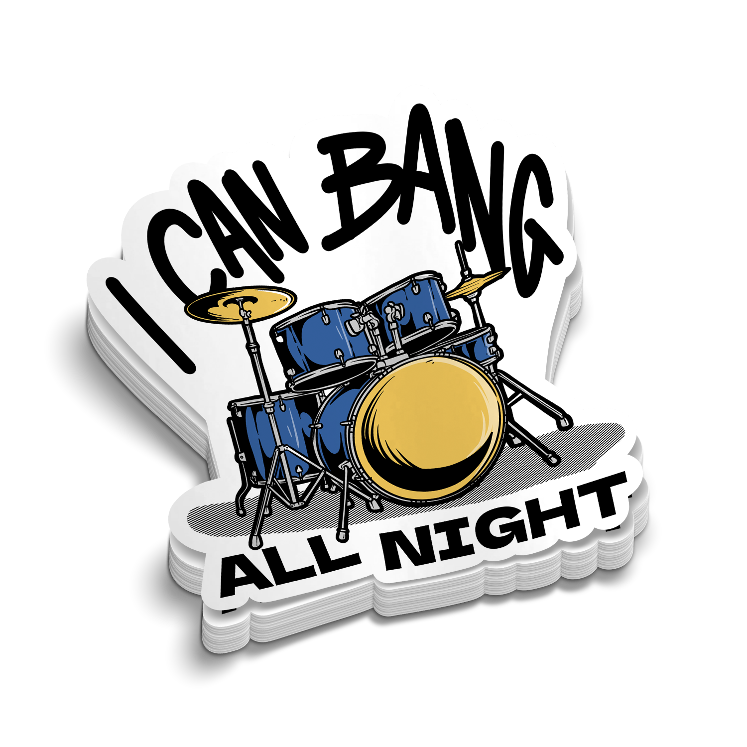Bang All Night - Hard Hat Decal
