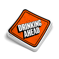 Drinking Ahead - Hard Hat Decal