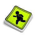 Fat Guy Crossing - Hard Hat Decal