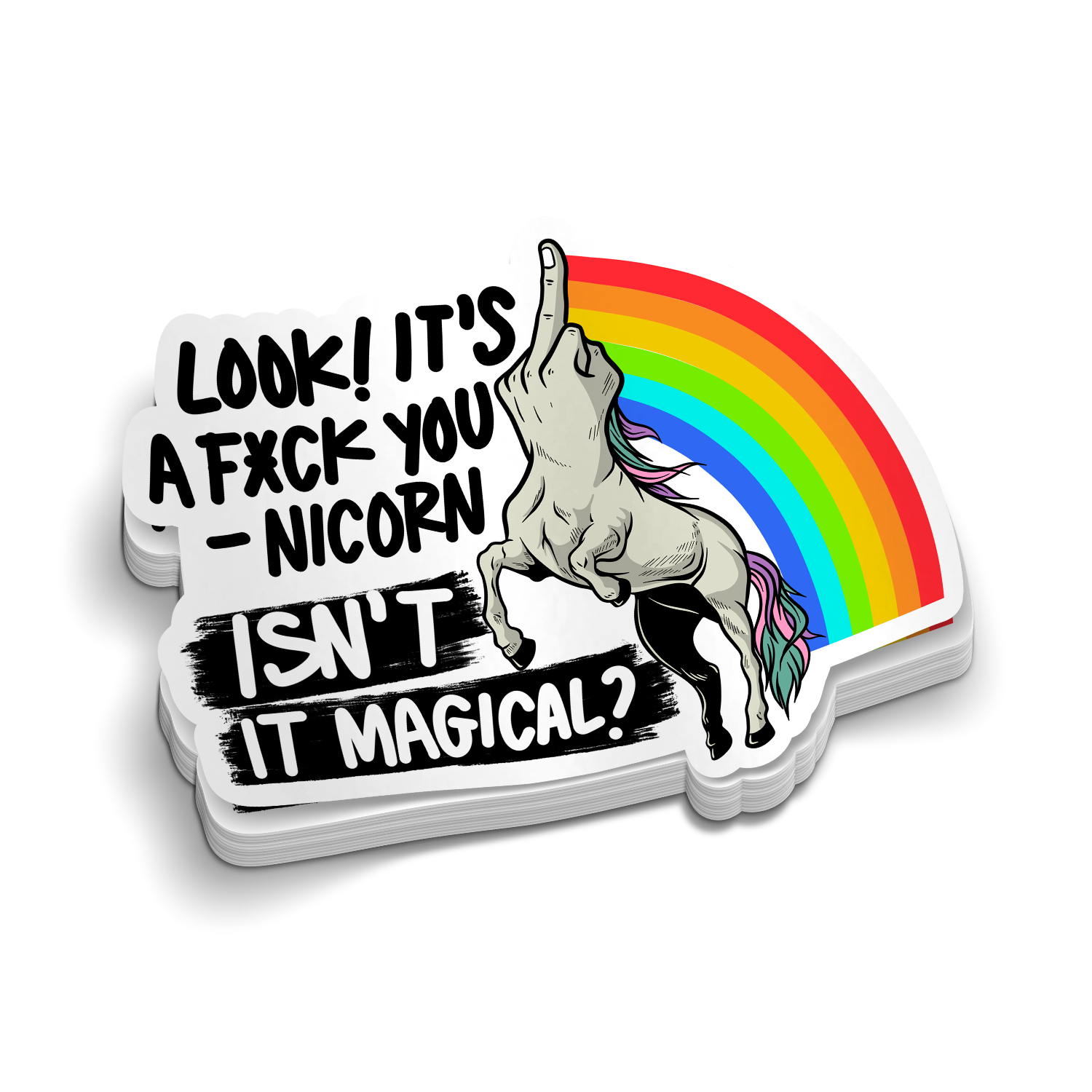 F*ck Younicorn - Hard Hat Decal