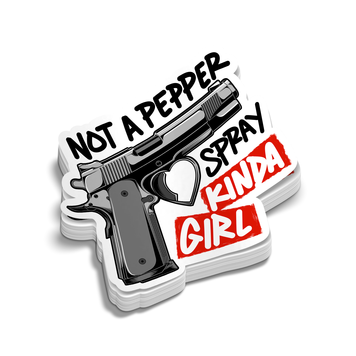 Pepper Spray Girl - Hard Hat Decal