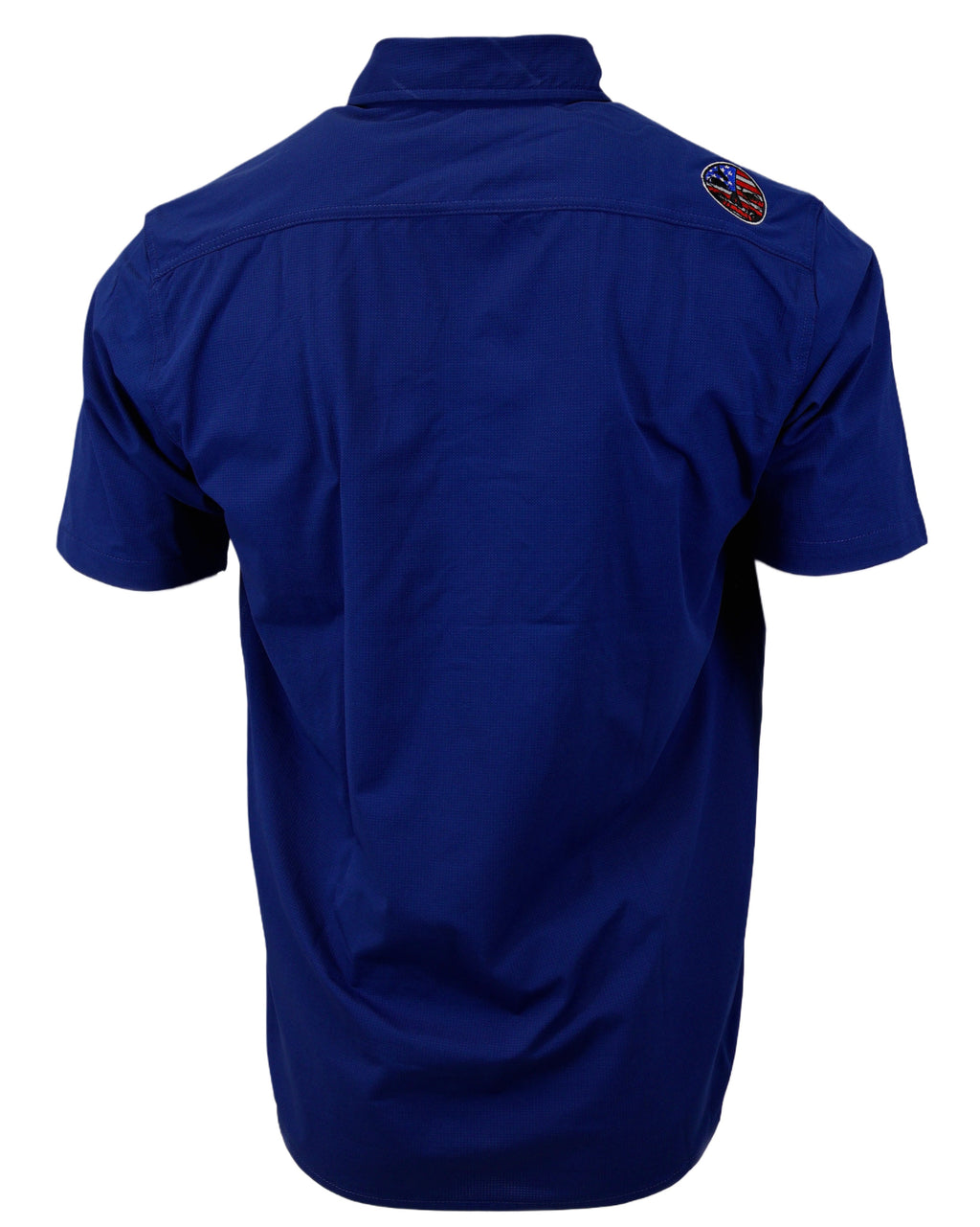 NEW! Micro-Perforated, Stretch Embroidered Button-Up
