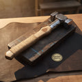 Viking Battle Hammer with Forged Engraved Head