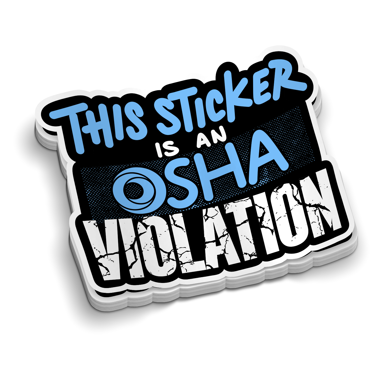 Osha Violation Sticker - Hard Hat Decal